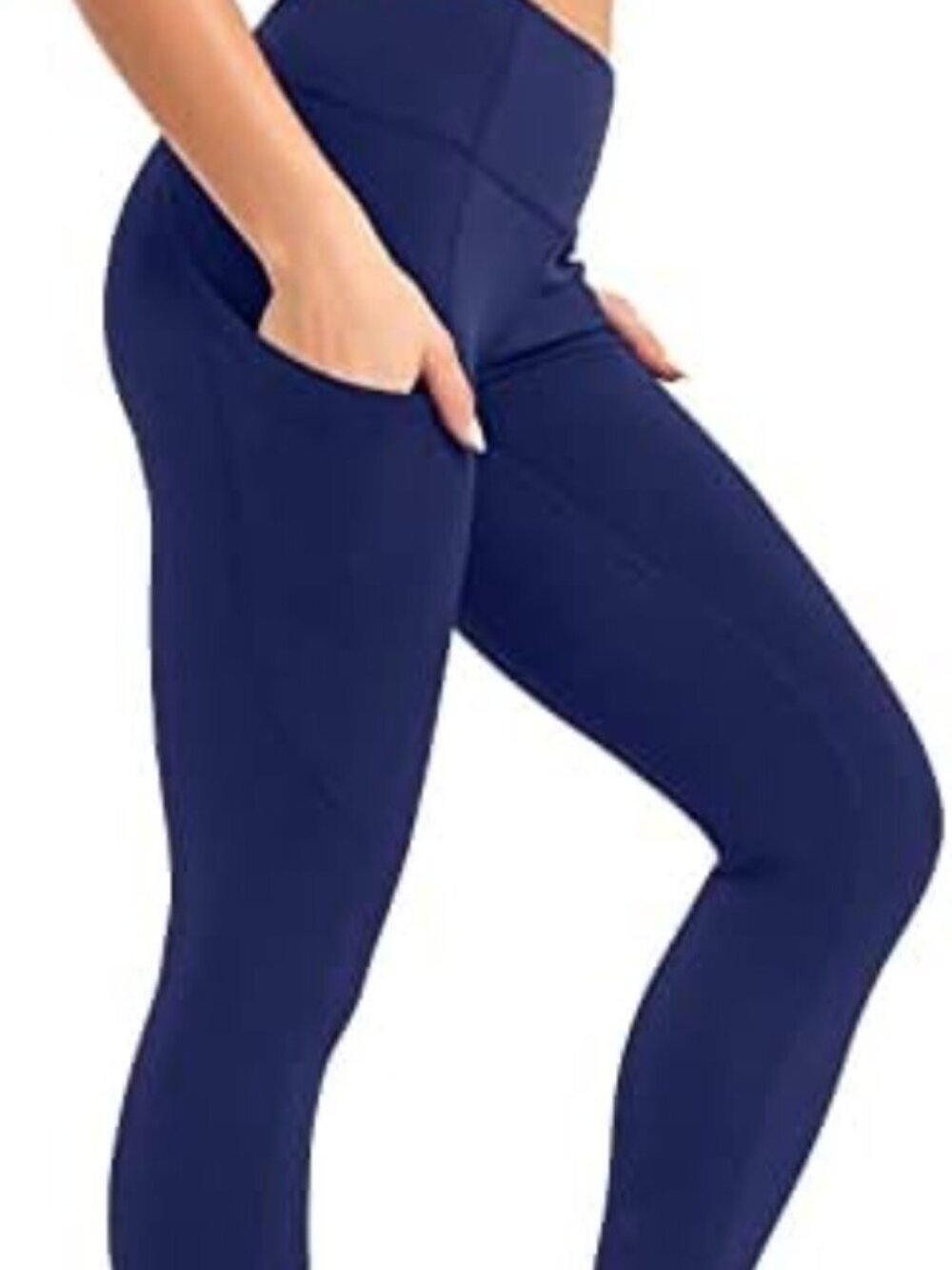 OTOS Athletic Fitness Skinny Leggings High Waisted Pockets Gym Blue  Various